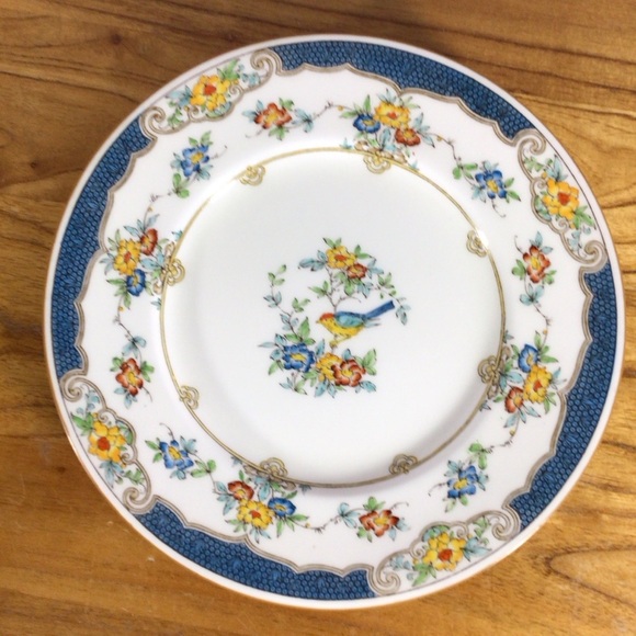 Vintage Minton Isis Blue Salad Plates - Set of 4 - Picture 2 of 9